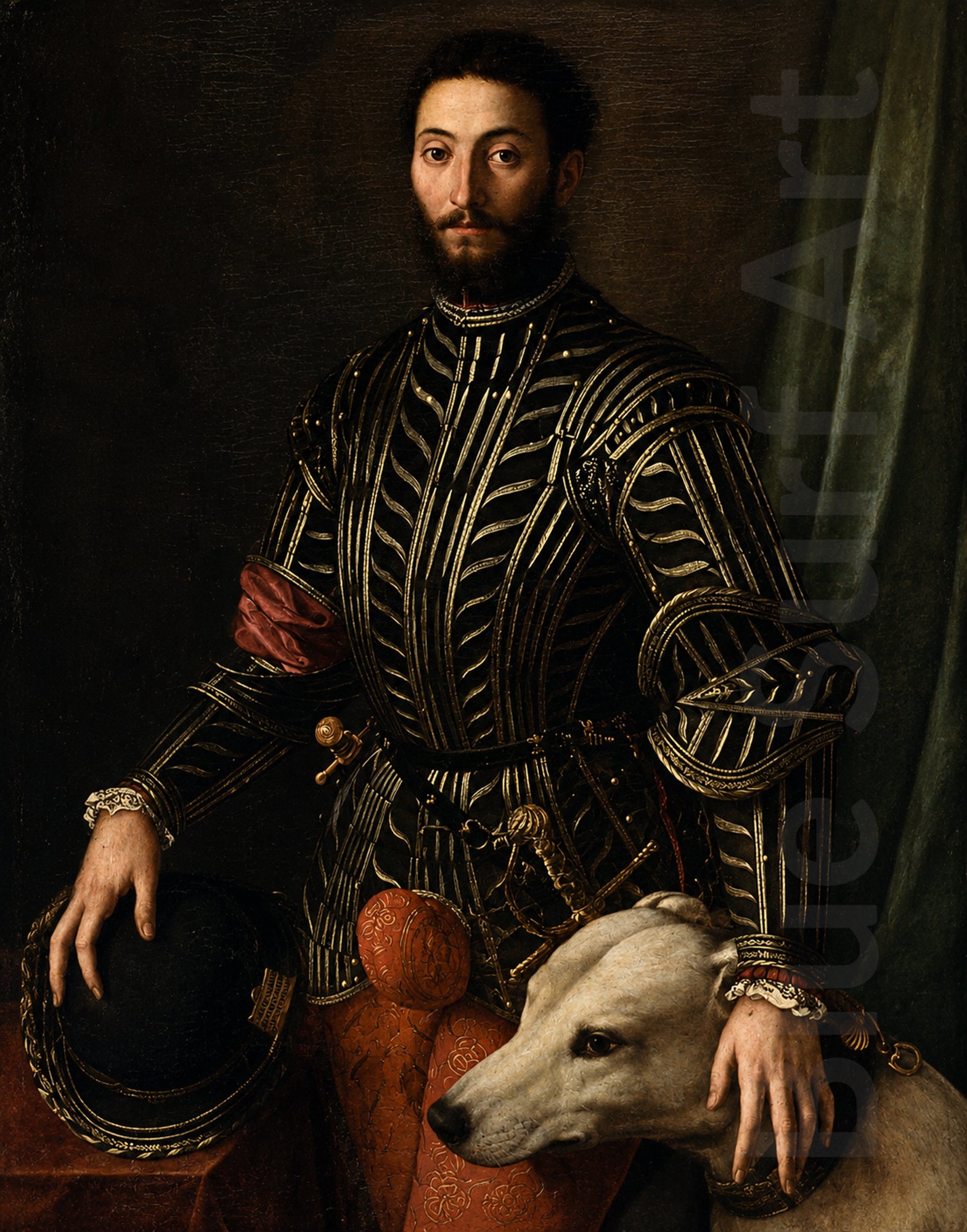 Portrait of Guidobaldo II della Rovere Reproduction | Bronzino | Blue Surf Art