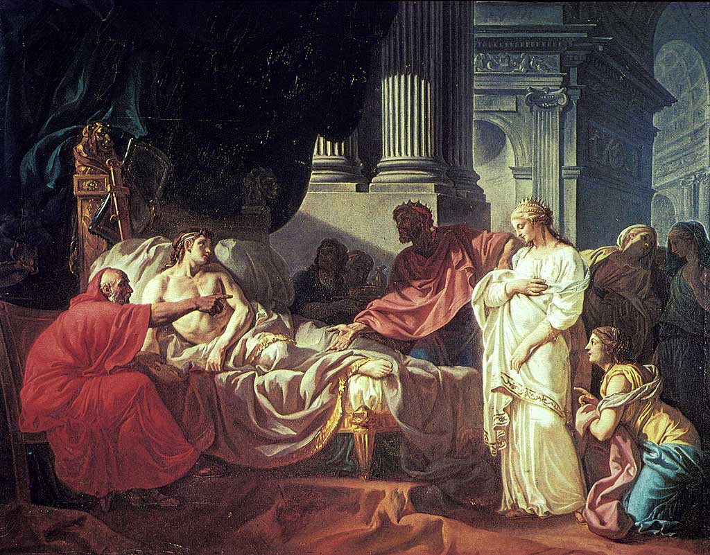 Order a museum-quality hand-painted reproduction of David’s Erasistratus Discovering Antiochus’ Disease (1774). Custom sizes, photo proof, global shipping.