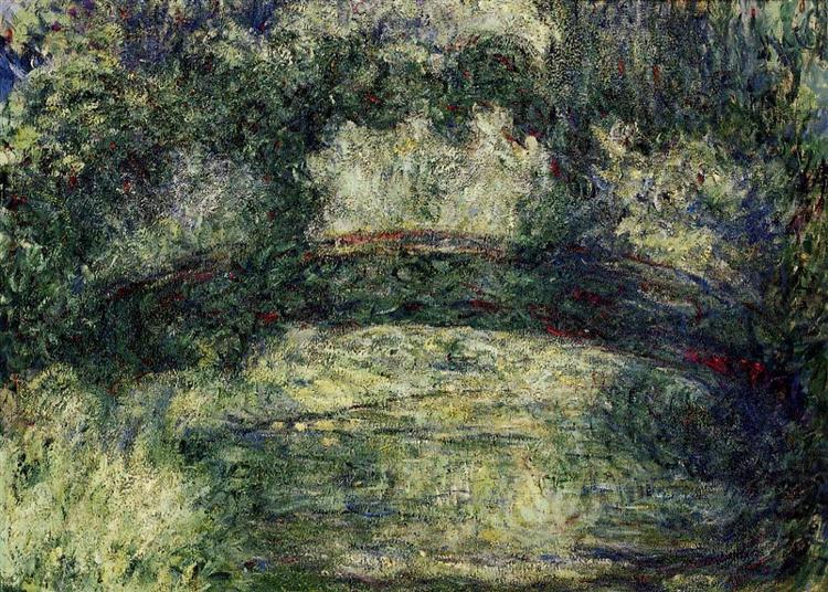 Shop Claude Monet’s The Japanese Bridge 10 oil painting reproduction. Museum-quality hand-painted Impressionist canvas art by Blue Surf Art.