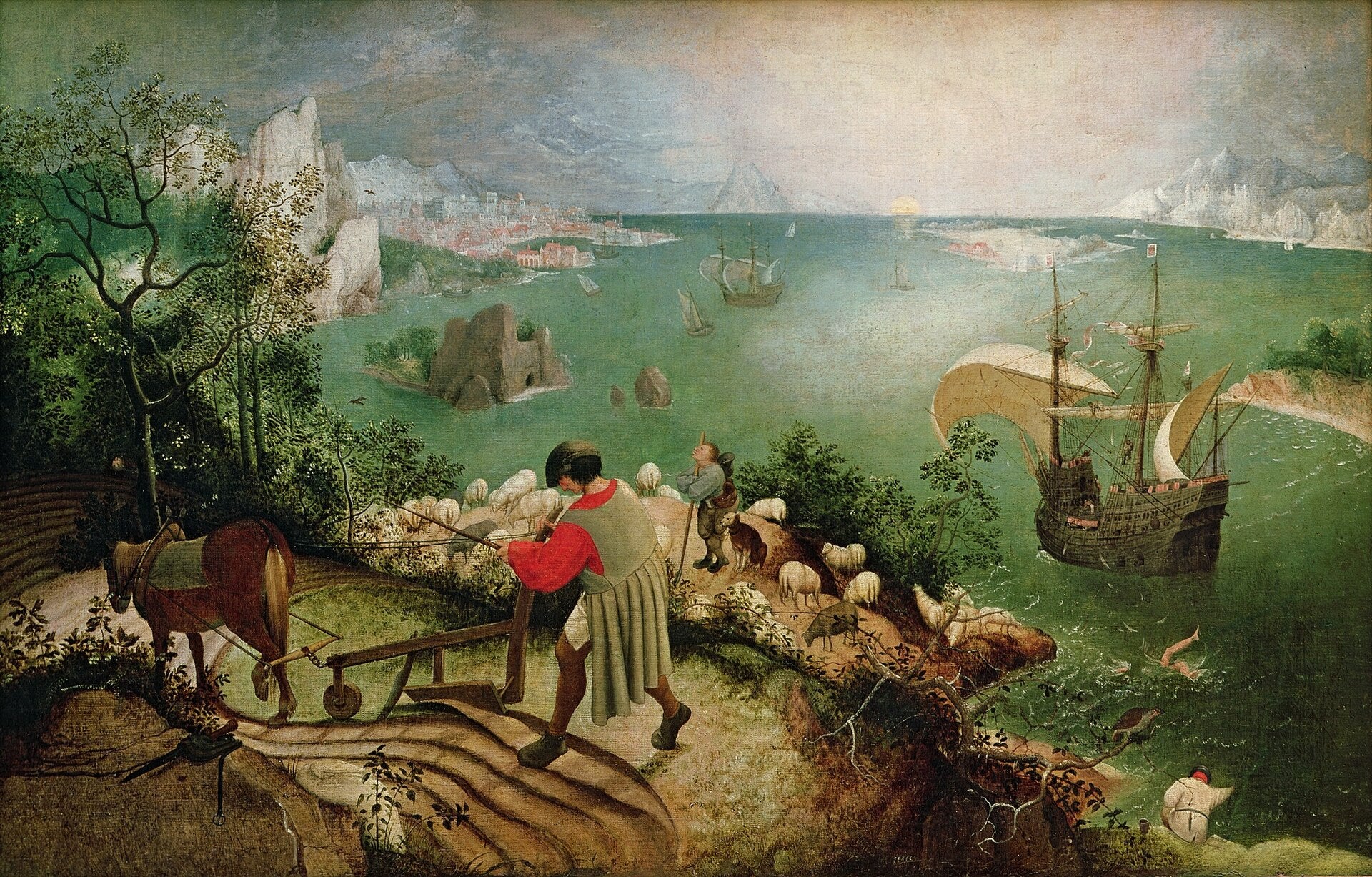 Landscape with the Fall of Icarus by Pieter Bruegel the Elder