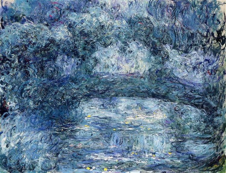 Discover Claude Monet’s atmospheric 1924 masterpiece The Japanese Bridge 3 in a handmade oil on canvas reproduction with worldwide shipping.