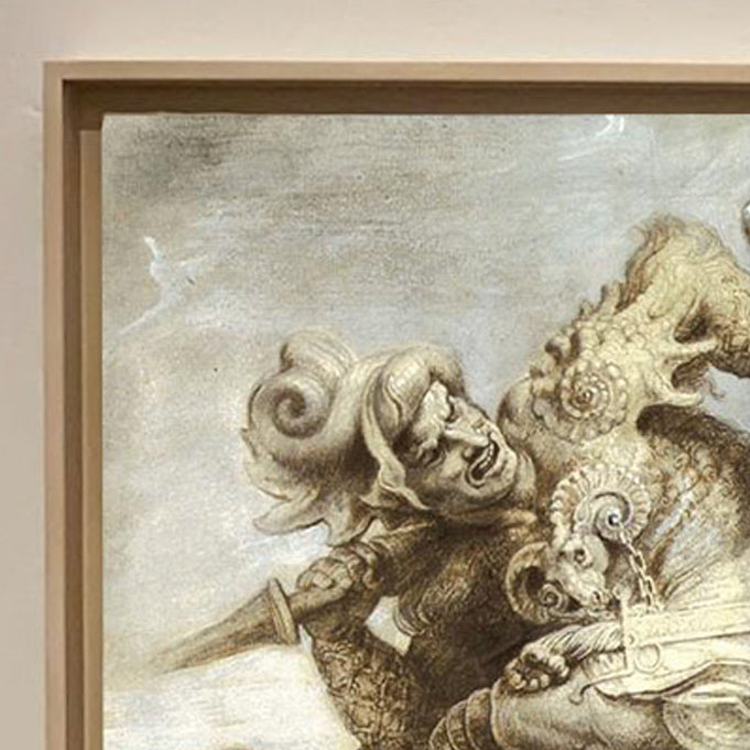 The Battle of Anghiari Painting Leonardo da Vinci. Reproduction by Blue Surf Art. Oil on Canvas