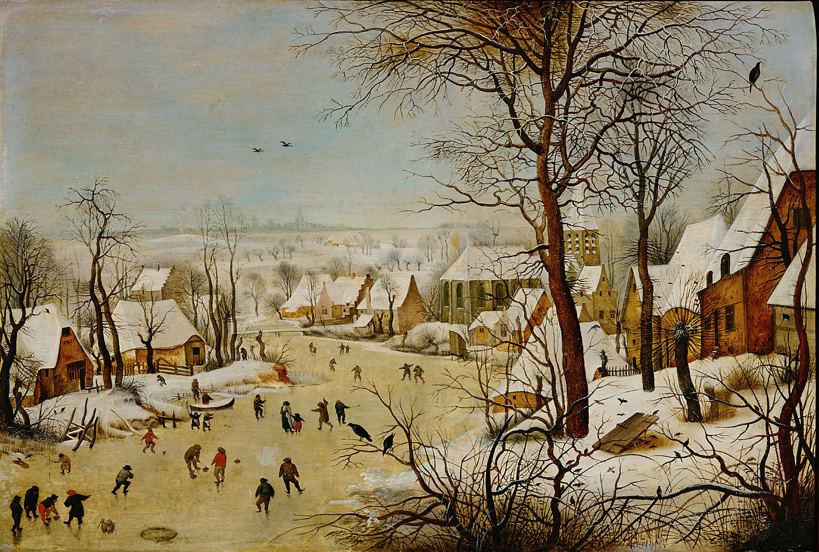 Winter Landscape with a Bird Trap by Pieter Bruegel the Elder