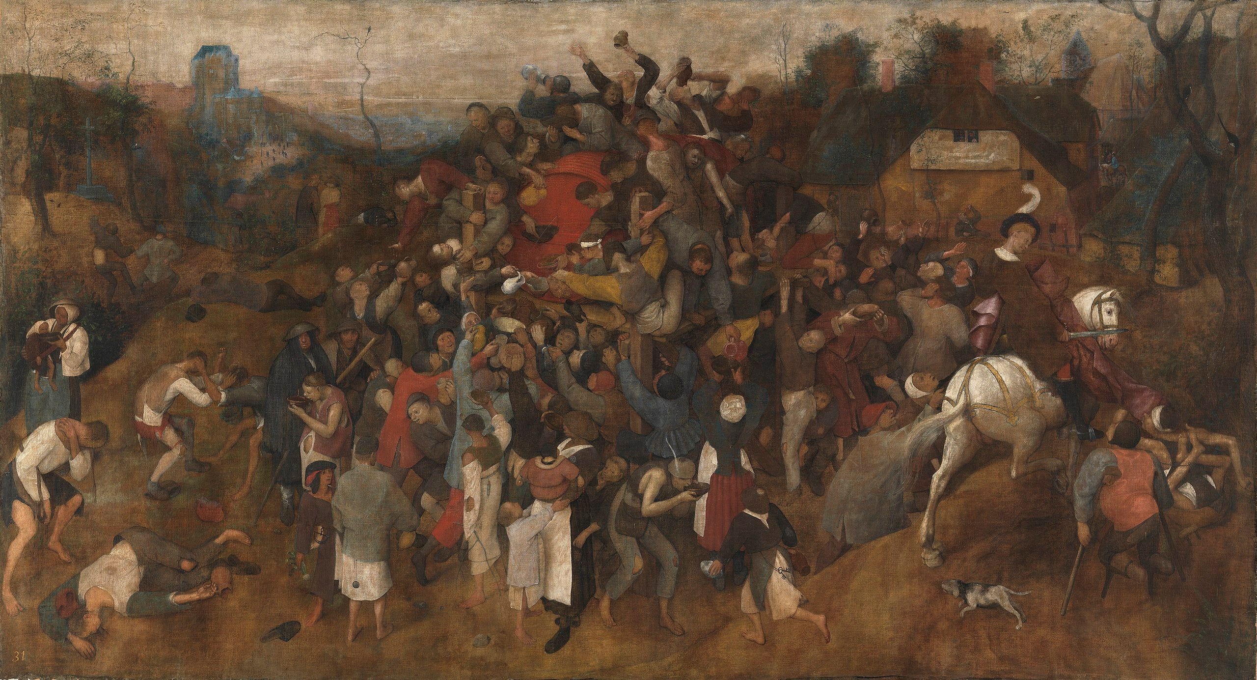 The Wine of Saint Martin's Day by Pieter Bruegel the Elder