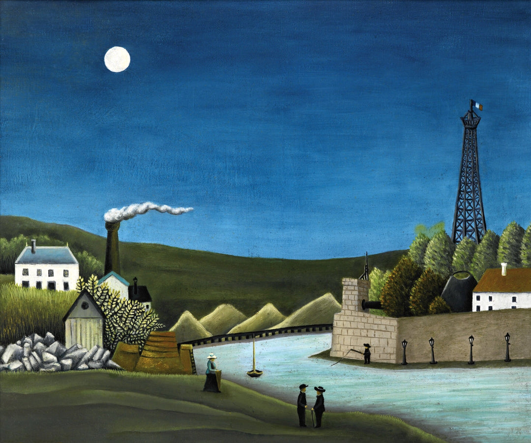 Henri Rousseau's La Seine à Suresnesl (1911), vintage painting Henri Rousseau Wall Art Gift Canvas Art Painting