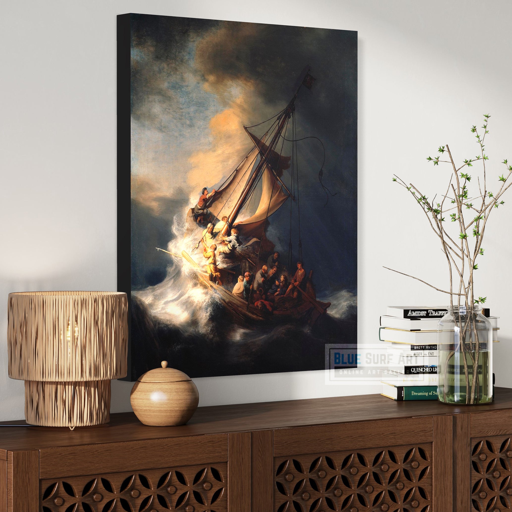 The Storm on the Sea of Galilee Rembrandt Hand-Painted Reproduction