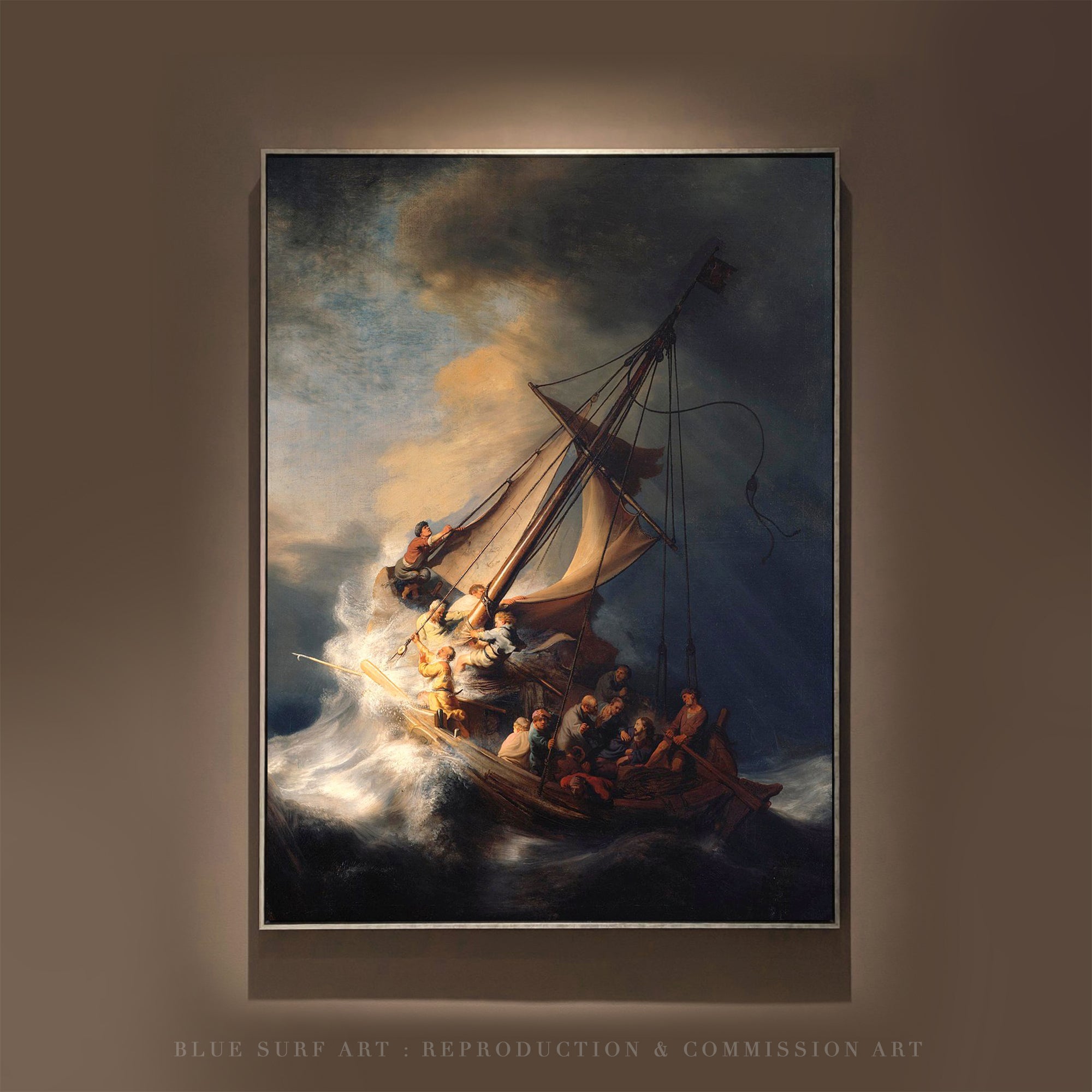 The Storm on the Sea of Galilee Rembrandt Hand-Painted Reproduction