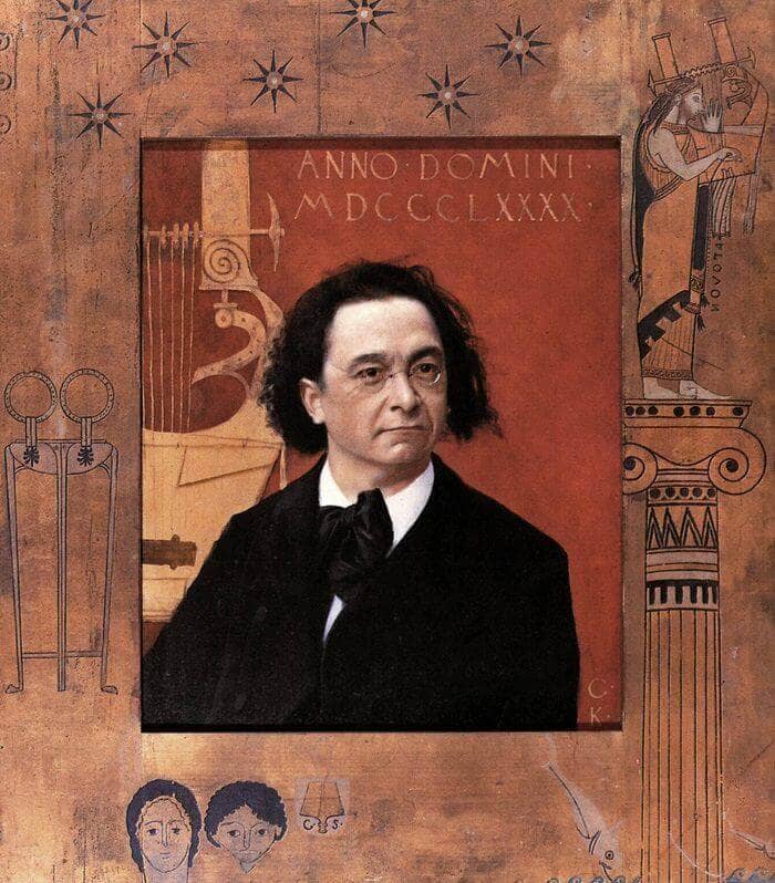 Portrait of Joseph Pembauer painting by Gustav Klimt