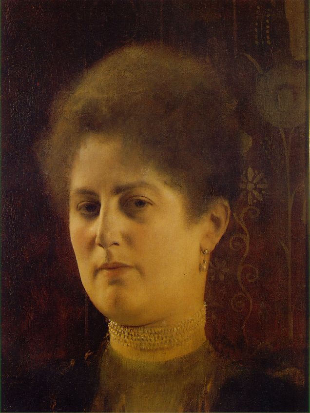 Portrait of a Lady (Frau Heymann) painting by Gustav Klimt