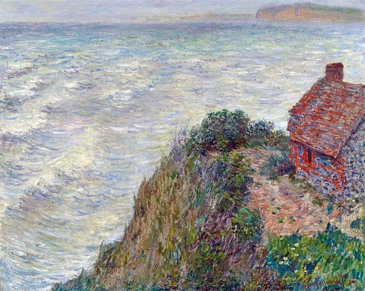 Fisherman`s House in Petit-Ailly 1882 Claude Monet Reproduction