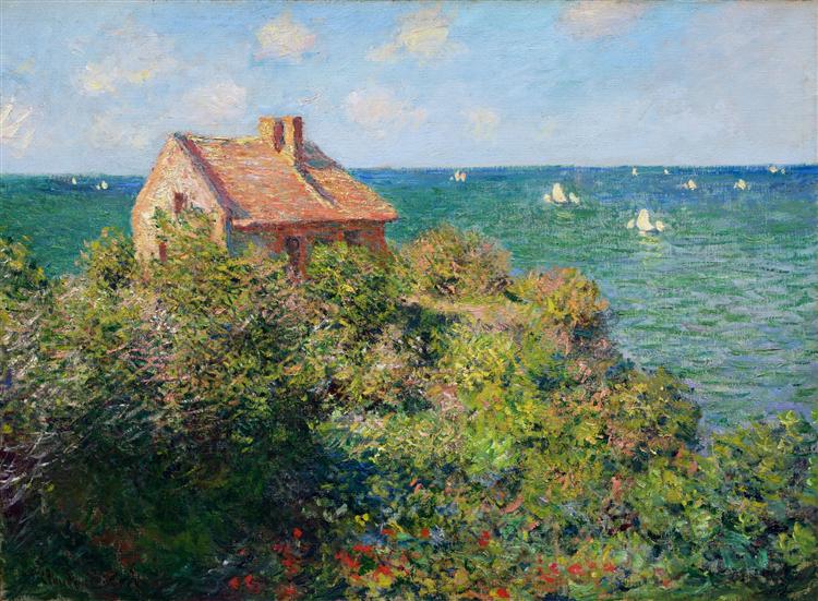 Fisherman's Cottage at Varengeville 1882 Claude Monet Reproduction
