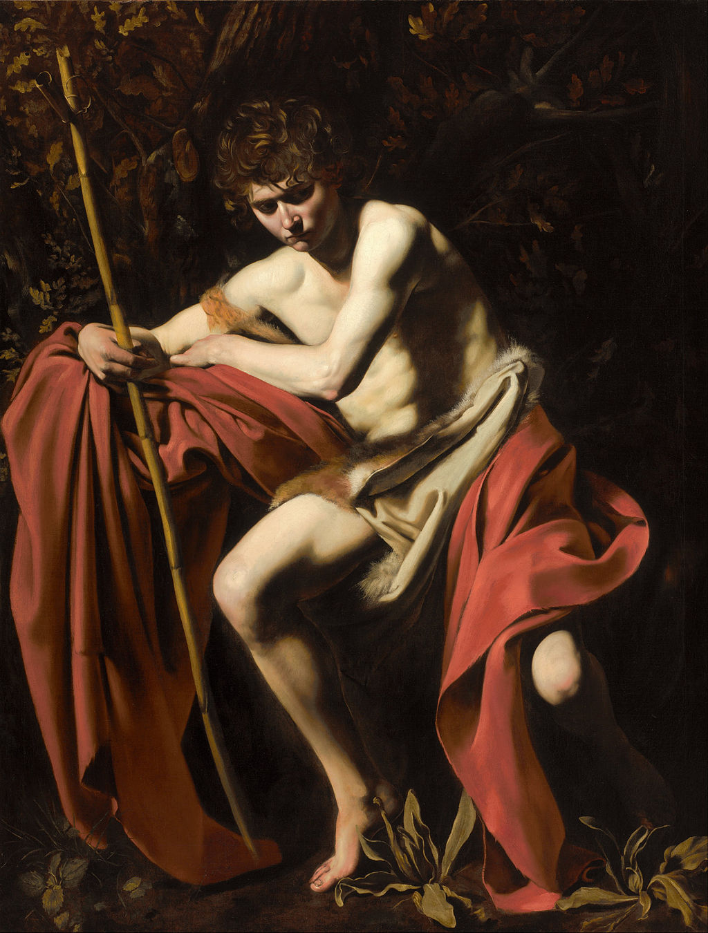 Saint John the Baptist (Kansas City) Painting by Caravaggio