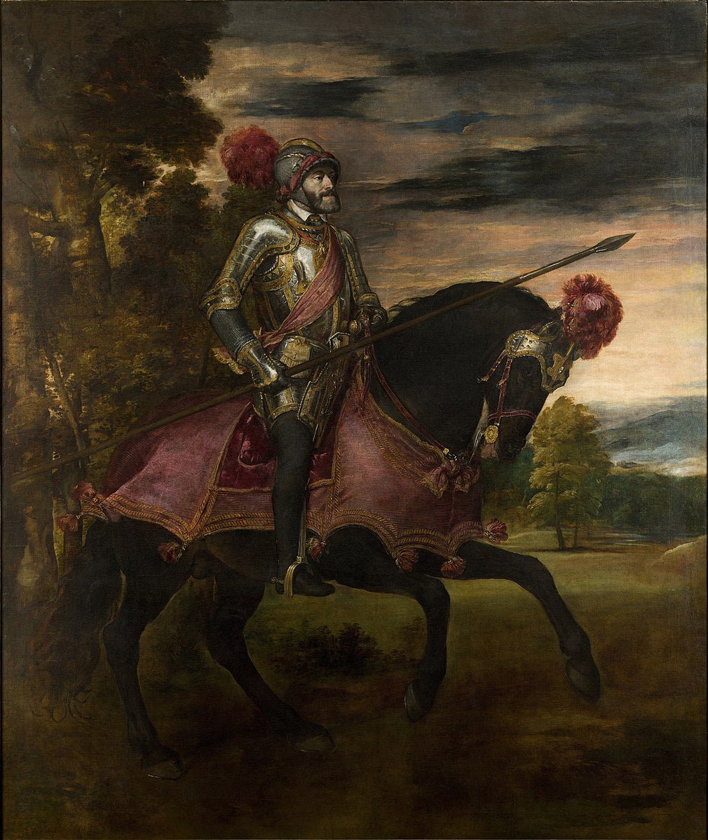 Equestrian Portrait of Charles V by Titian – Renaissance Masterpiece, Museo del Prado Madrid