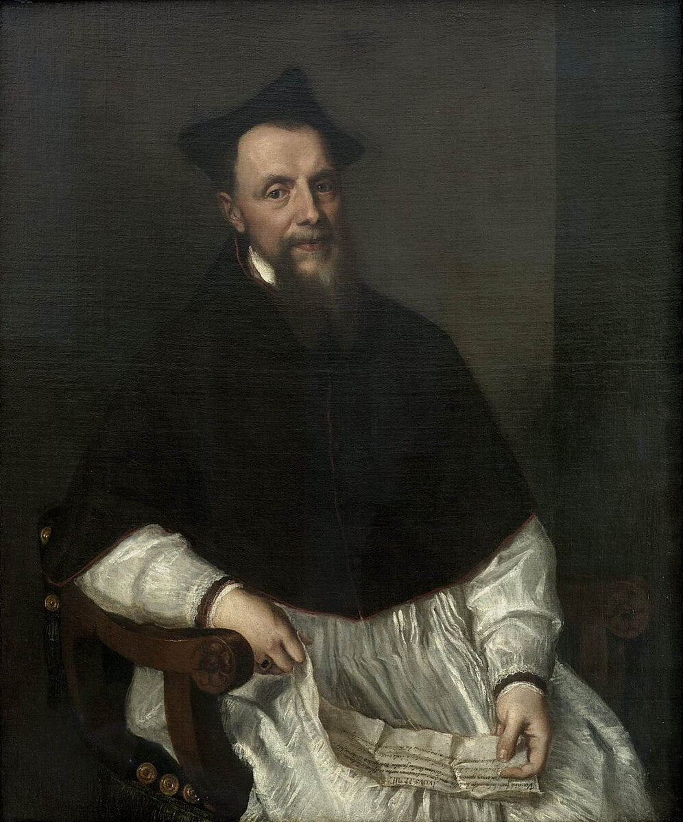 Portrait of Bishop Ludovico Beccadelli by Titian – Renaissance Portrait, Uffizi Gallery Florence