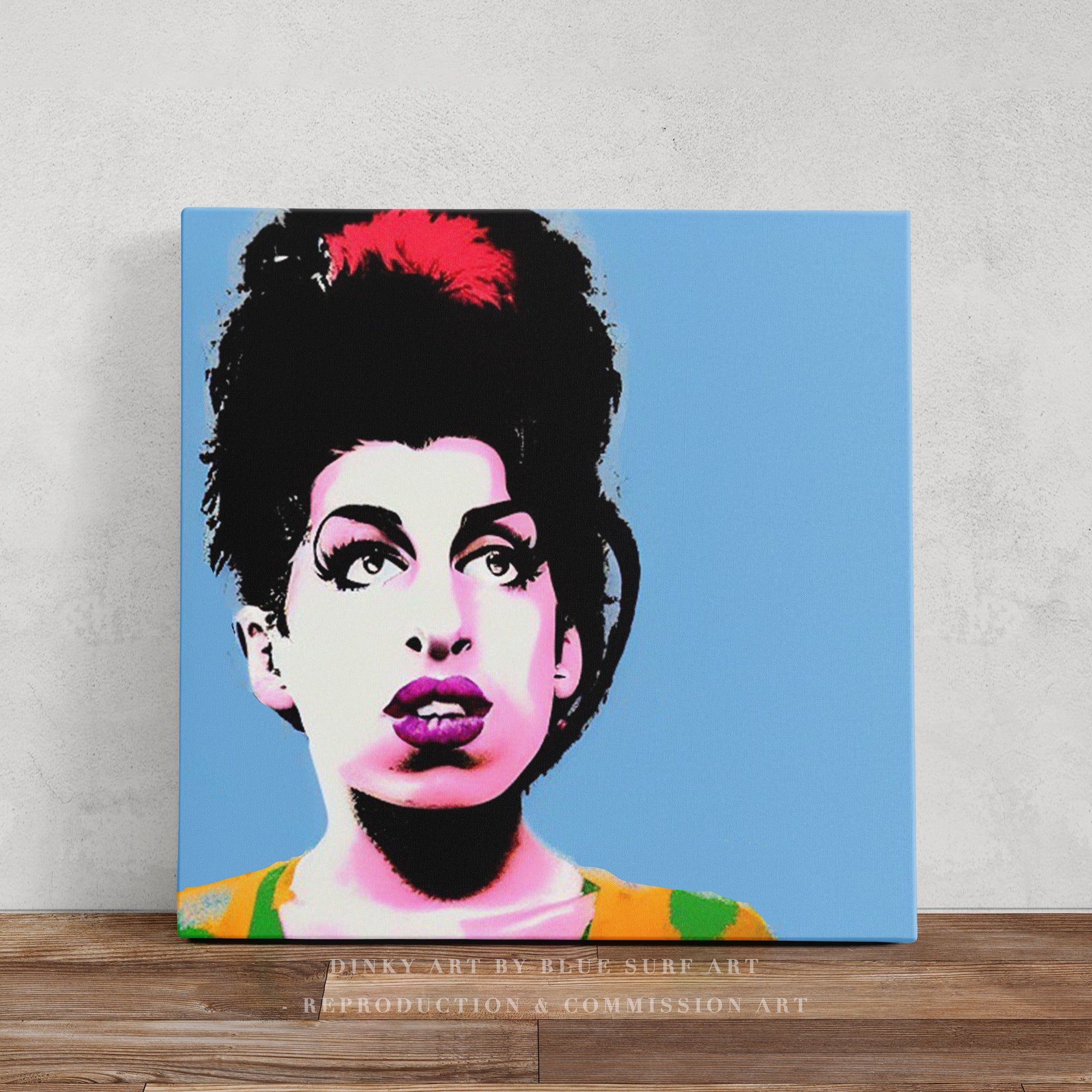 Amy Winehouse POP ART Wall Art 100% Hand Painted Art Painting by Blue Surf Art