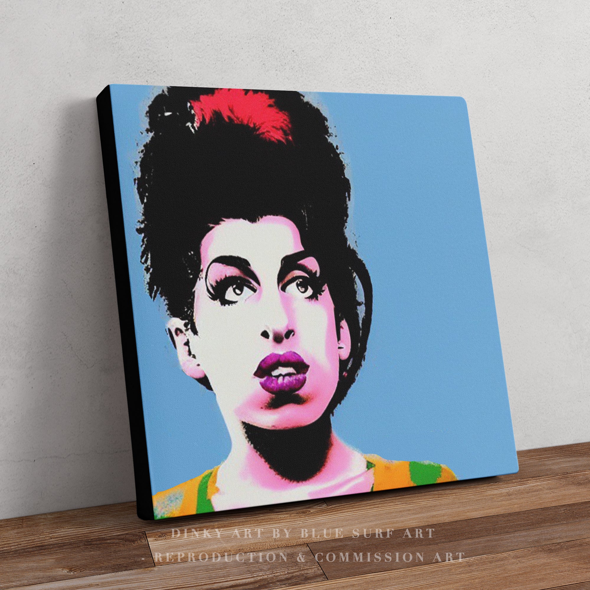 Amy Winehouse POP ART Wall Art 100% Hand Painted Art Painting by Blue Surf Art