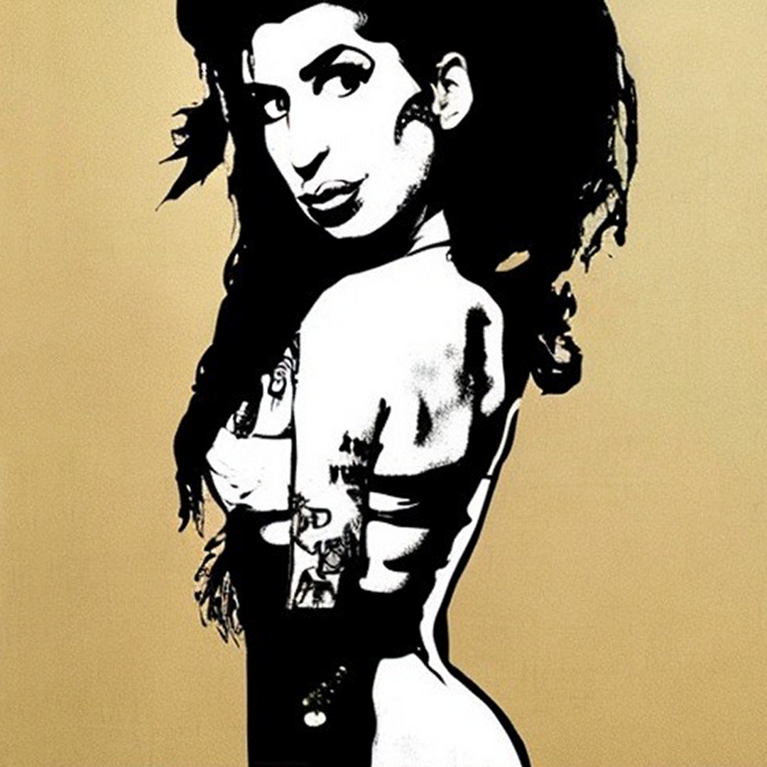 Amy Winehouse POP ART Wall Art 100% Hand Painted Art Painting by Blue Surf Art