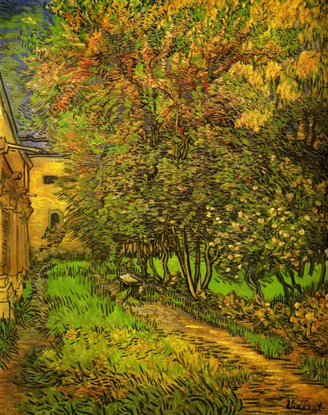 The Garden of Saint-Paul Hospital (1889) by Van Gogh — Kröller-Müller Collection