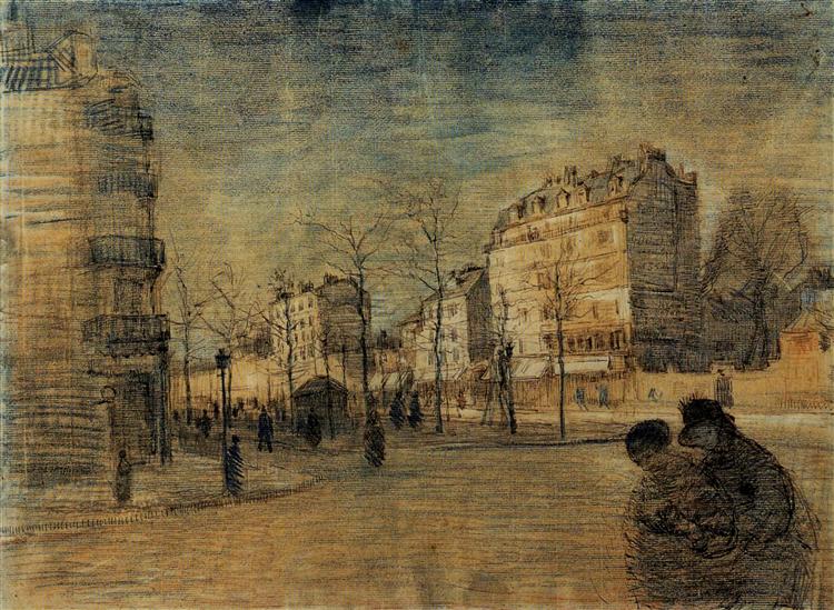 Boulevard de Clichy (1887) by Van Gogh — Van Gogh Museum, Amsterdam