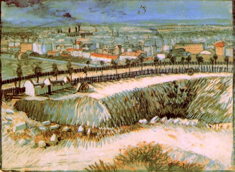 Outskirts of Paris near Montmartre (1887) by Van Gogh — Stedelijk Museum Amsterdam