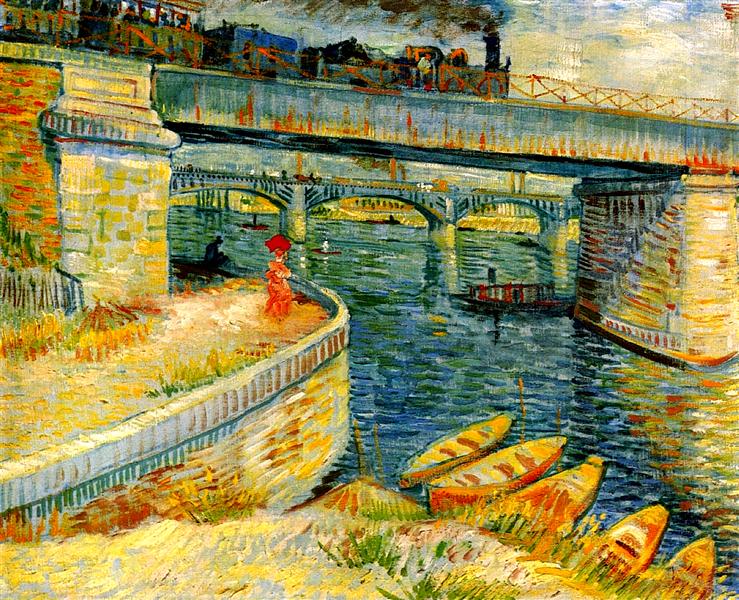 Bridges Across the Seine at Asnières (1887) by Van Gogh — E.G. Bührle Foundation
