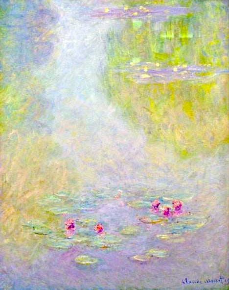 Water Lilies 1908 by Claude Monet | Impressionist Oil Painting Reproduction