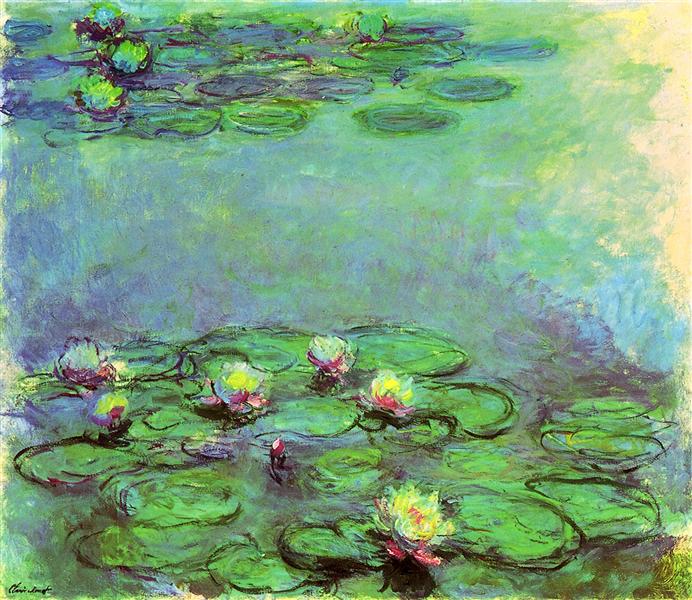 Discover Water Lilies (1914–1917) by Claude Monet, a vibrant Impressionist masterpiece recreated as a museum-quality oil painting reproduction.