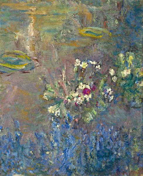 Water Lilies 1918 by Claude Monet | Hand-Painted Monet Reproduction