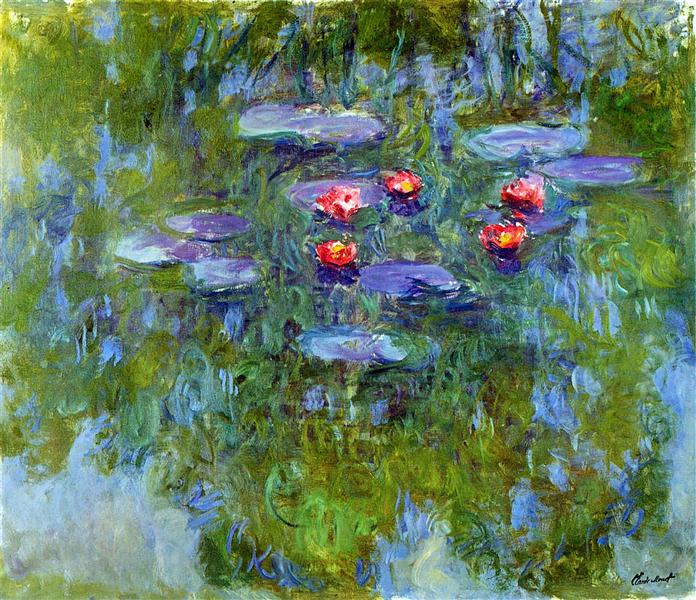Water Lilies 1916–1919 by Claude Monet | Hand-Painted Monet Reproduction