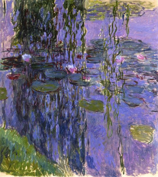 Water Lilies 1916–1919 by Claude Monet | Impressionist Oil Painting Reproduction