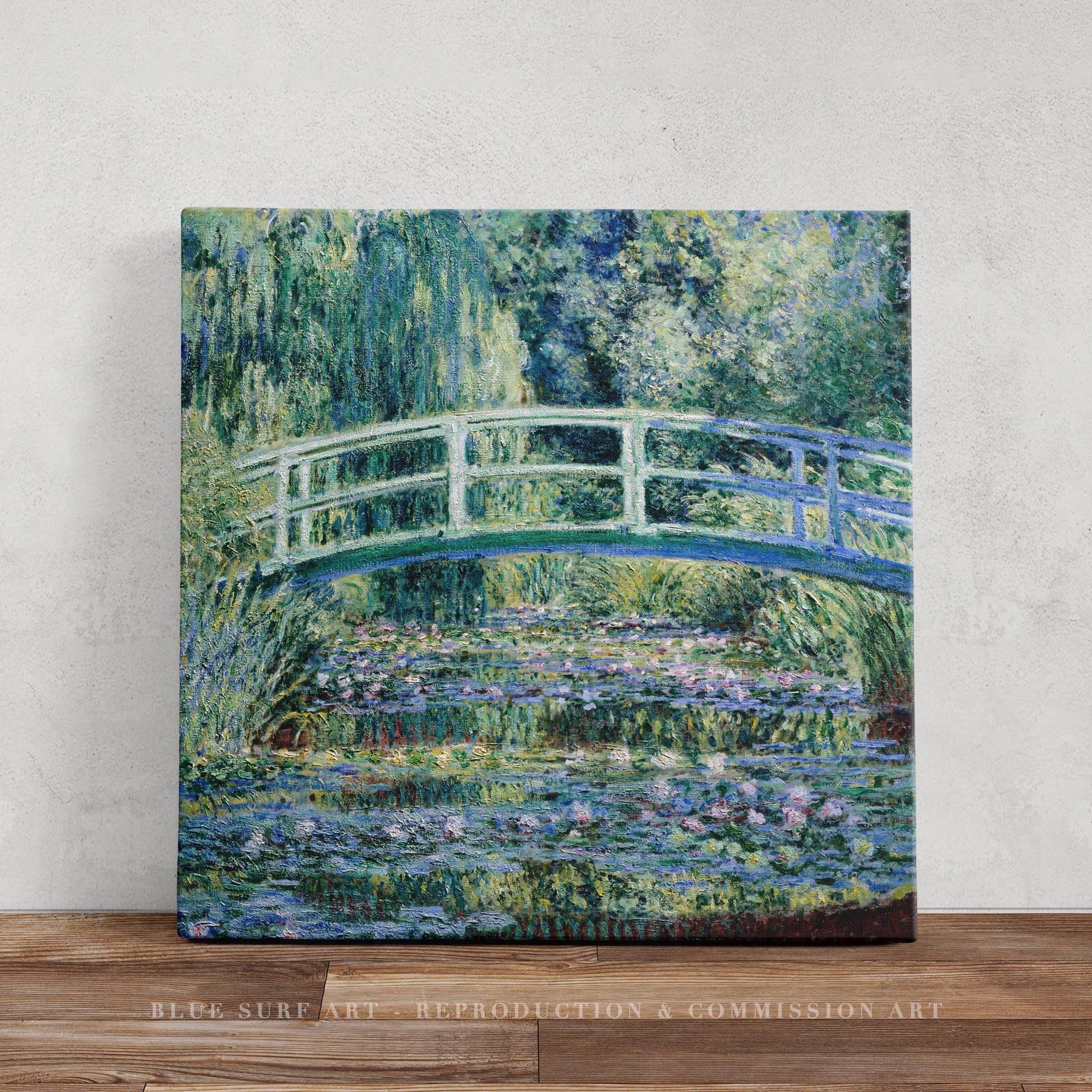 Water Lilies and Japanese Bridge 1899 Claude Monet Reproduction Art