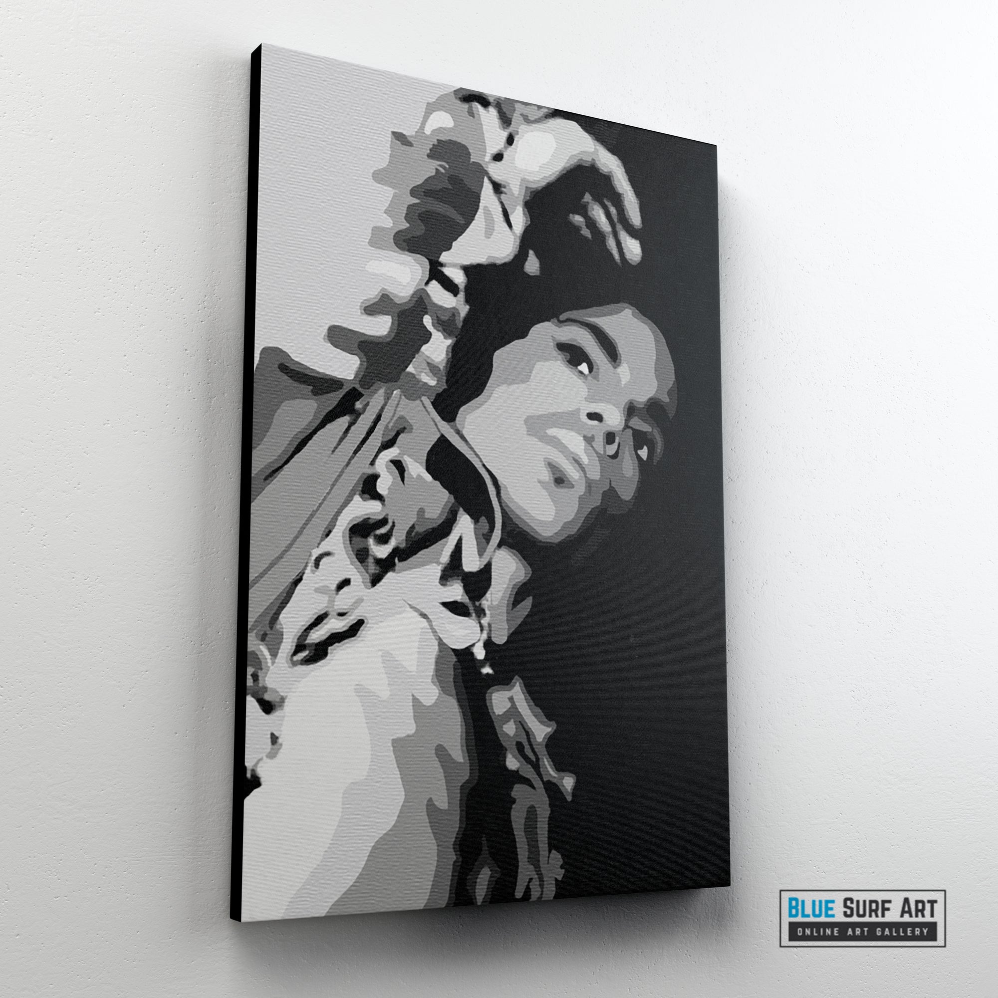 Prince Rogers Nelson Wall Art Prince on Stage Hand Painted Painting