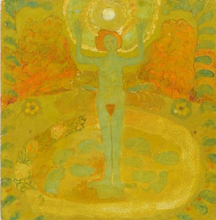 Nude with Hands Raised Painting Kazimir Malevich Oil on Canvas