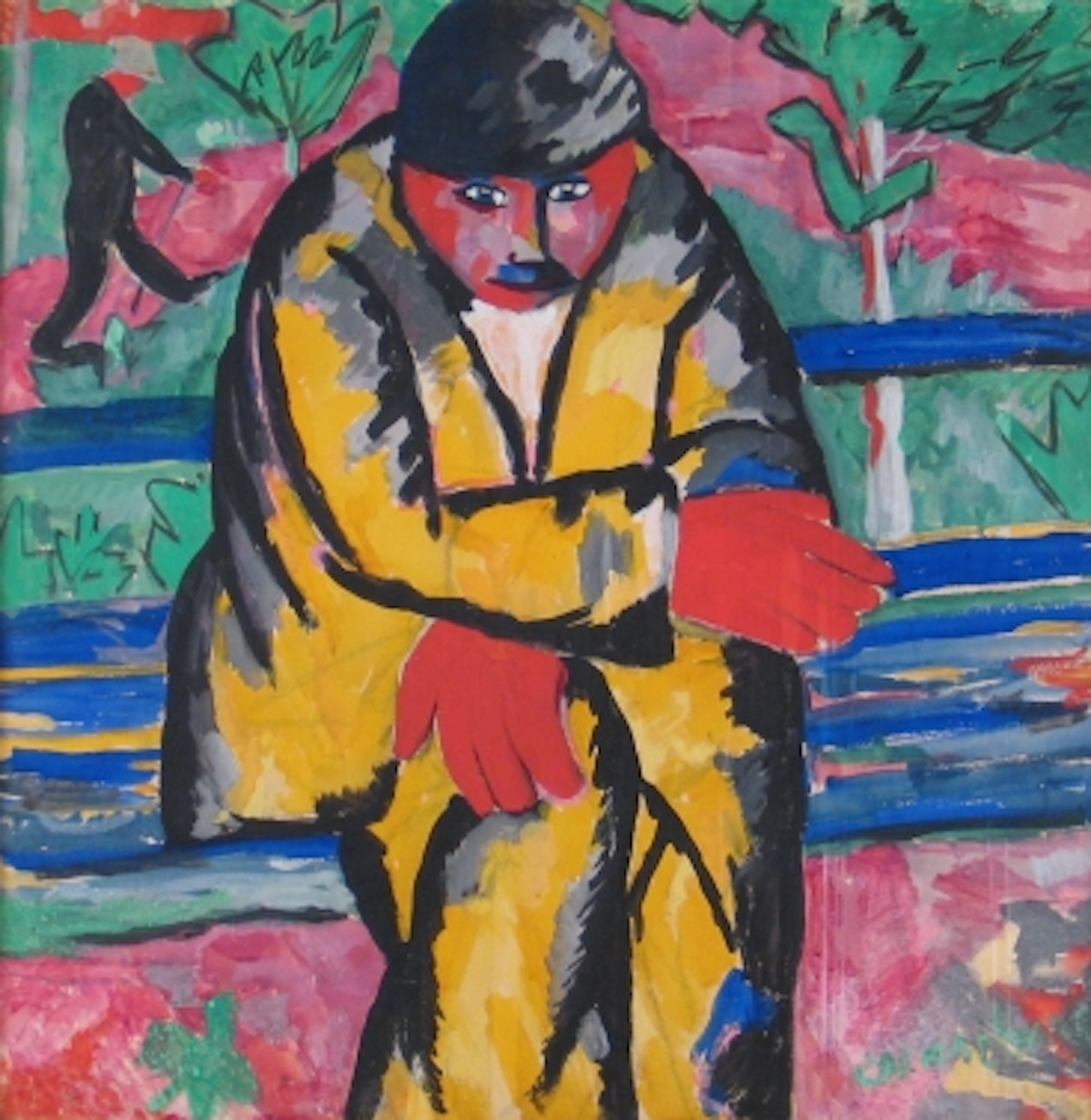 On the Boulevard Painting by Kazimir Malevich