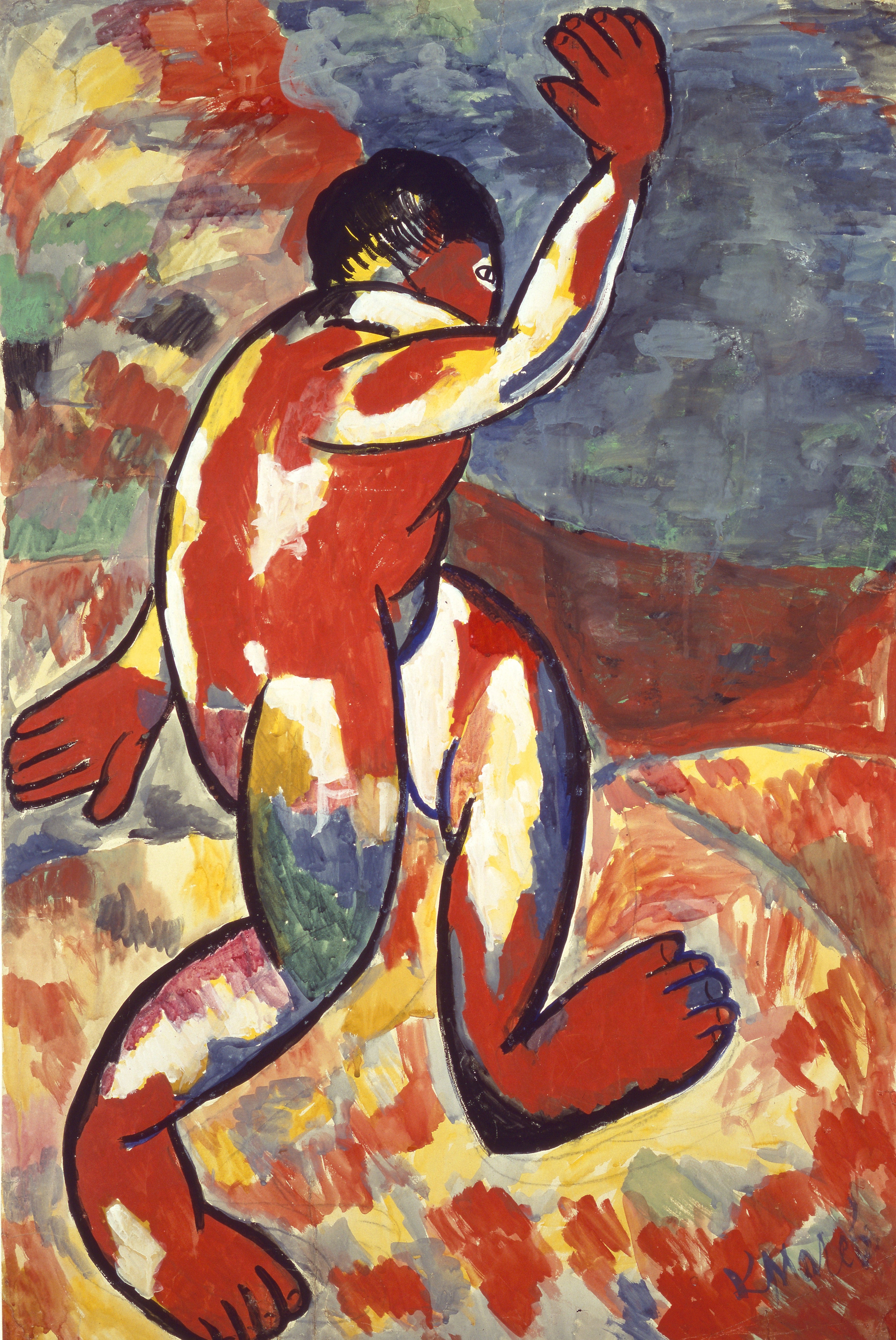 Bather Painting by Kazimir Malevich