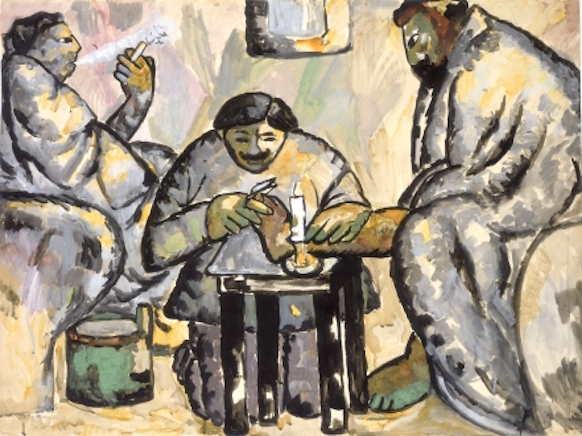 The Corn Cutter Painting by Kazimir Malevich