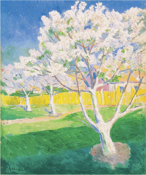 Apple Trees in Blossom