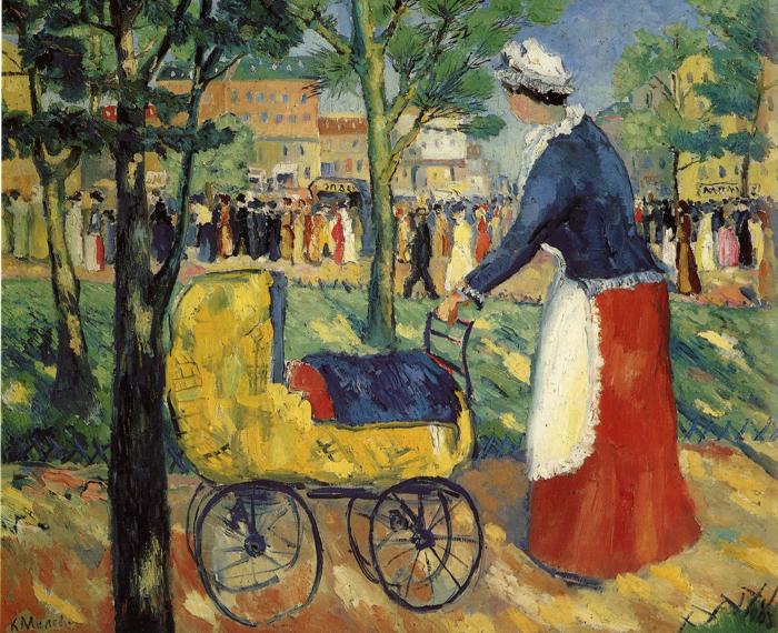 Boulevard Painting by Kazimir Malevich