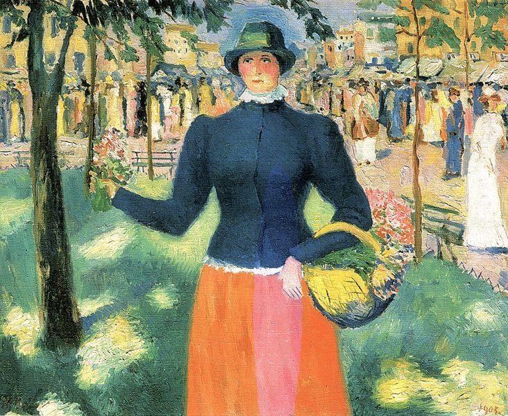 Flowergirl II Painting by Kazimir Malevich