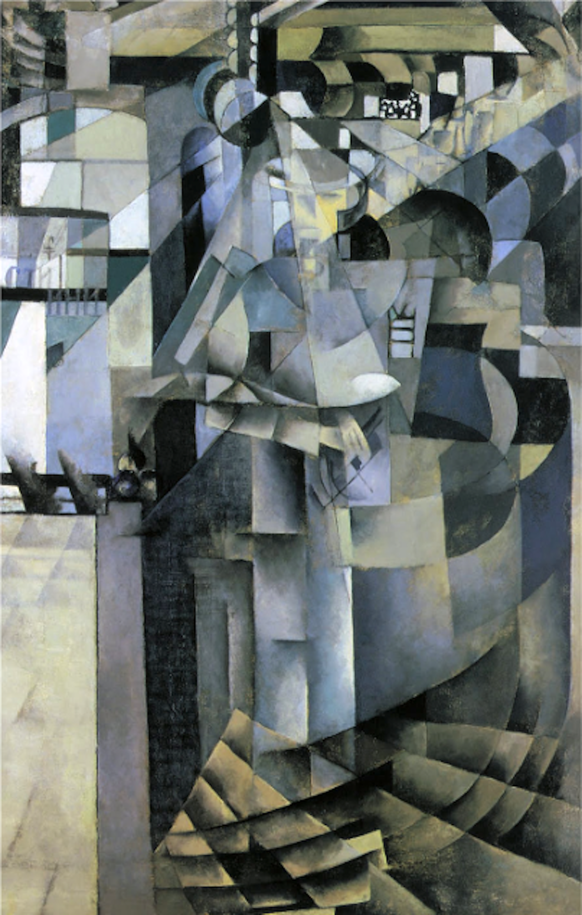 The Grand Hotel or Life in the Grand Hotel Painting by Kazimir Malevich