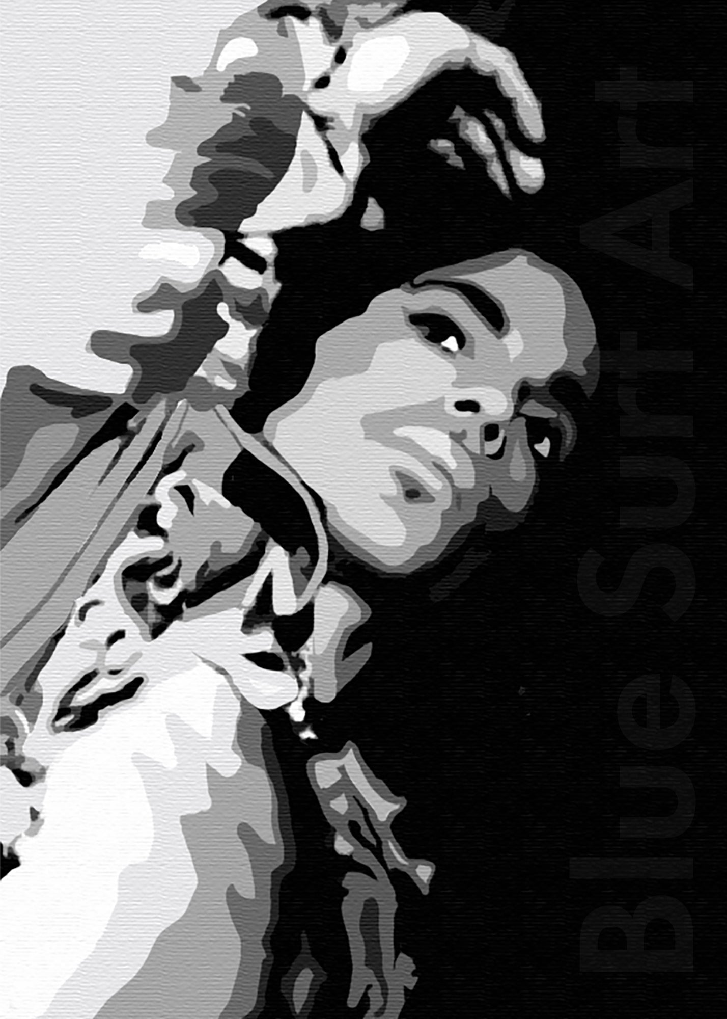 Prince Rogers Nelson Wall Art Prince on Stage Hand Painted Painting