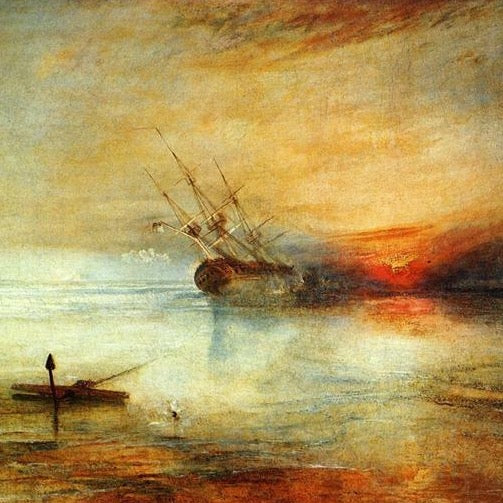 Fort Vimieux by Turner. Seascape painting, Turner artworks, Turner canvas art, J. M. W. Turner oil painting, Turner reproduction for sale. Landscape paintings, Turner art decor, Turner oil painting on canvas, Blue Surf Art