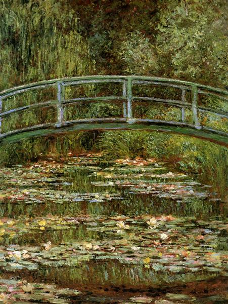 The Japanese Bridge by Claude Monet, Monet reproduction art, Monet wall art, Claude Monet painting art decor, Claude Monet art