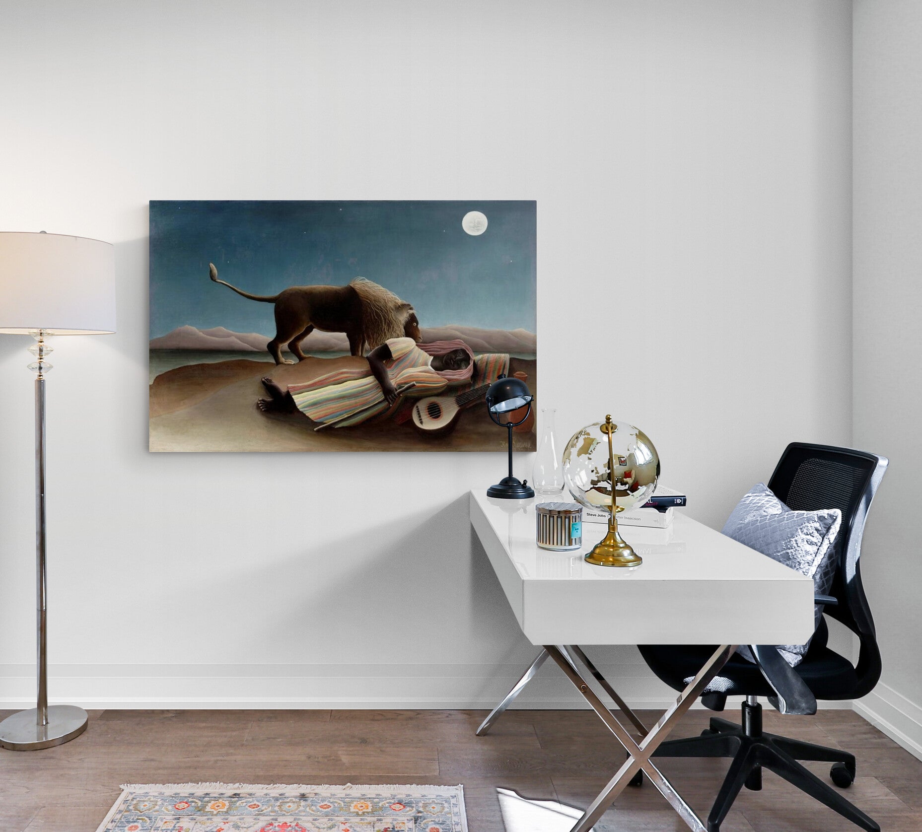 The Sleeping Gypsy by Henri Rousseau I Blue Surf Art