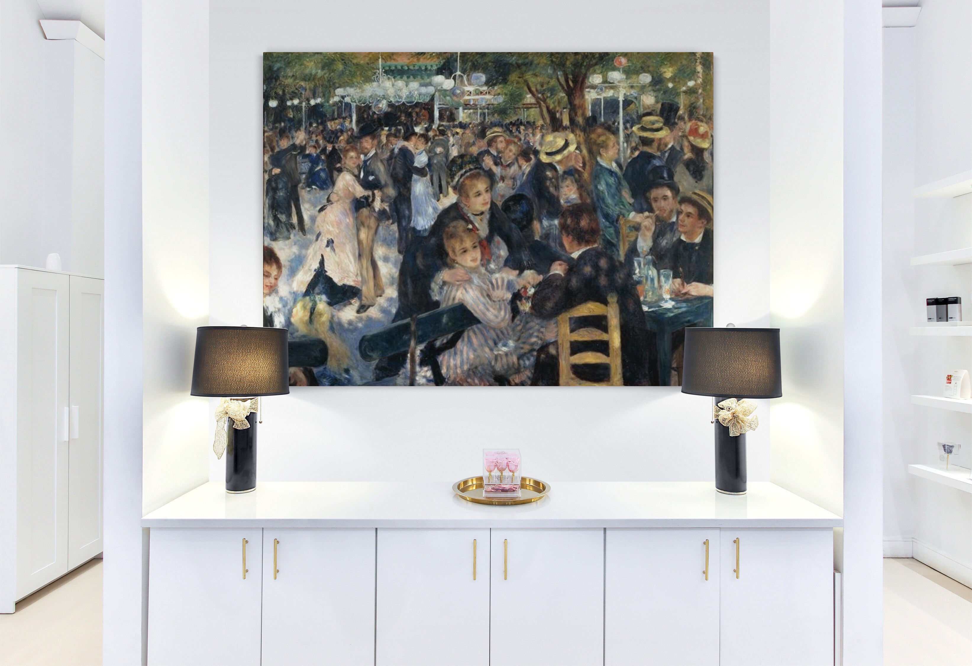 "Dance at Moulin de la Galette" by Pierre-Auguste Renoir, reproduction by blue surf art