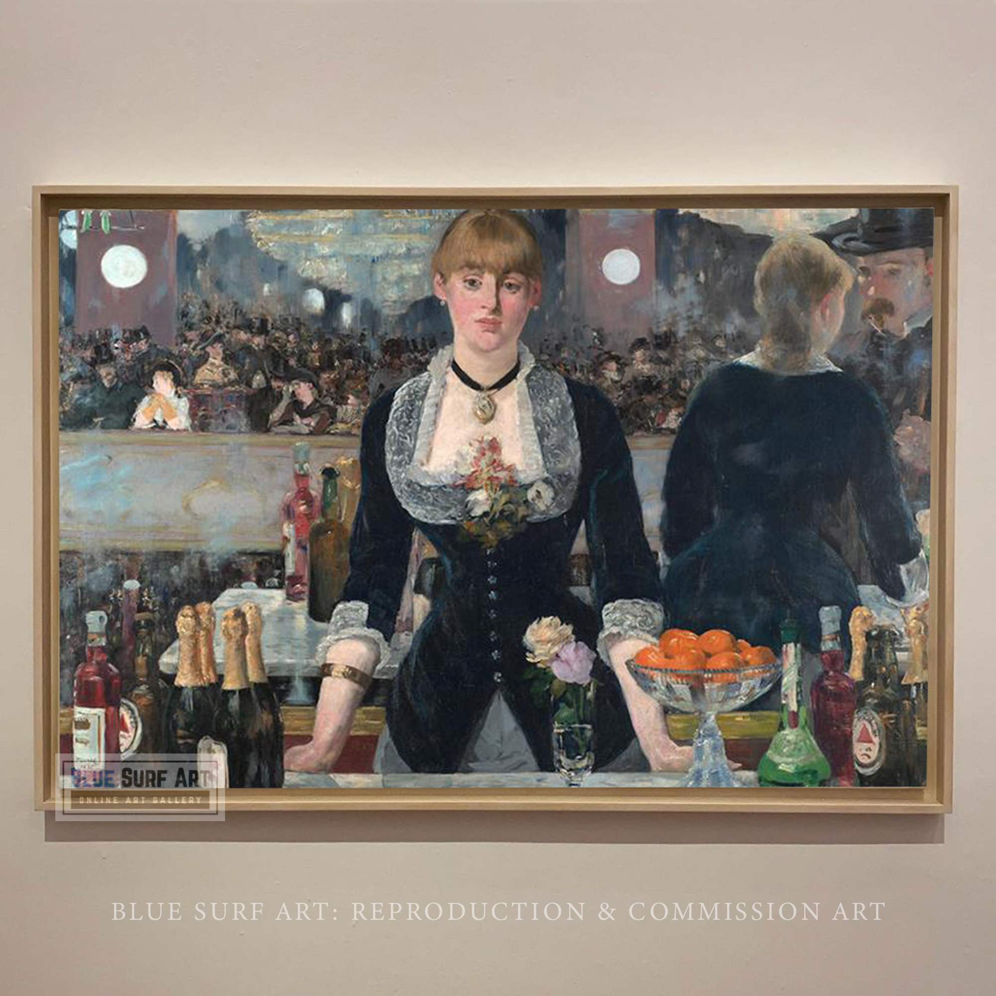A Bar at the Folies-Bergere by Edouard Manet Reproduction