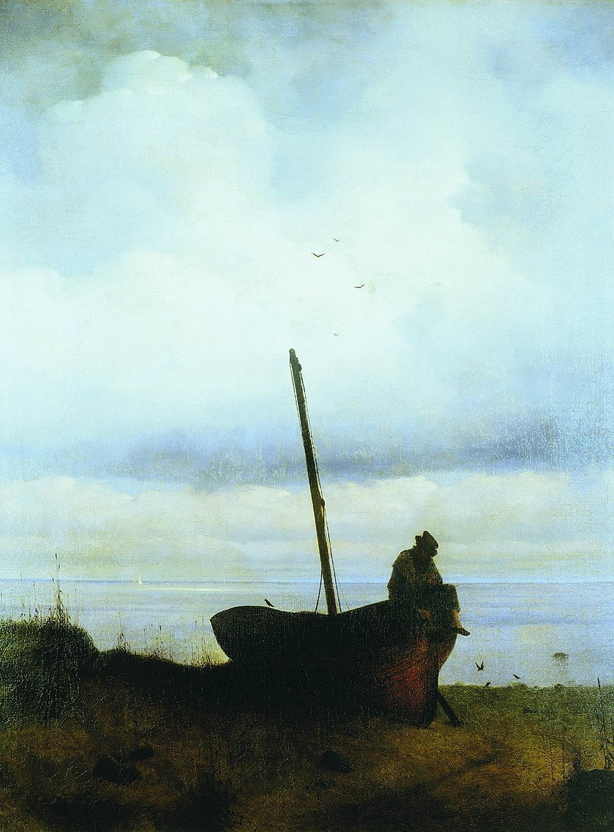 View to the sea coast near St. Petersburg Painting by Ivan Aivazovsky Reproduction Painting by Blue Surf Art
