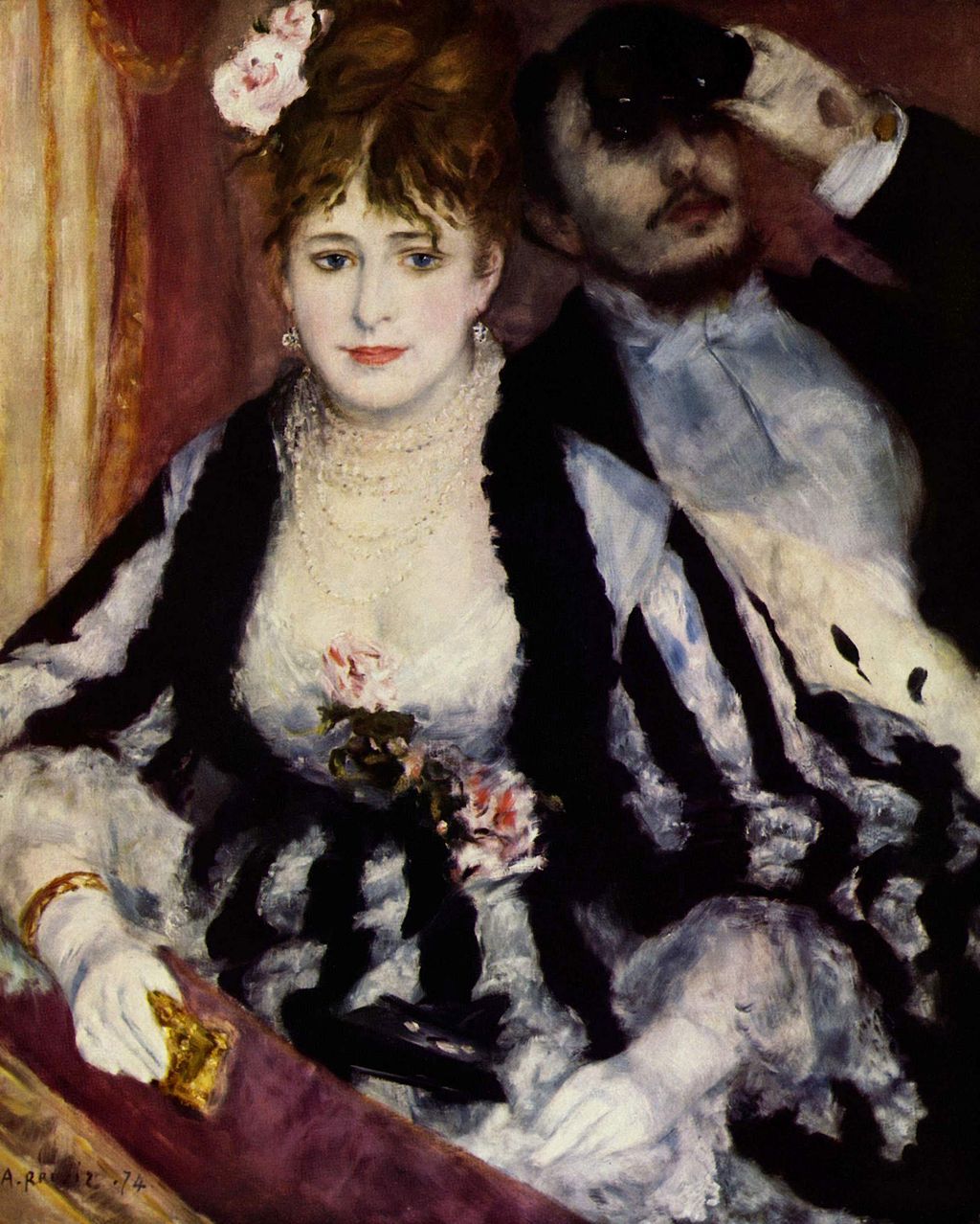 La Loge by Pierre-Auguste Renoir Reproduction for Sale by Blue Surf Art