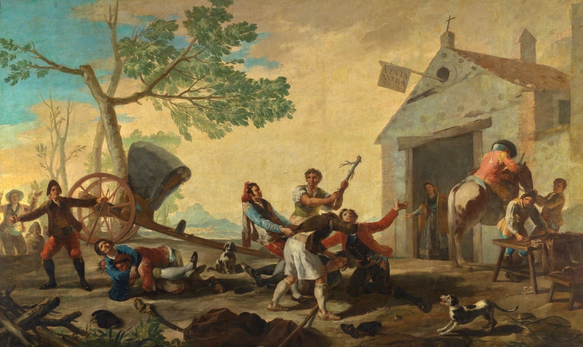 A Fight at the Venta Nueva by Francisco Goya High Quality Reproduction for Sale, Goya Paintings