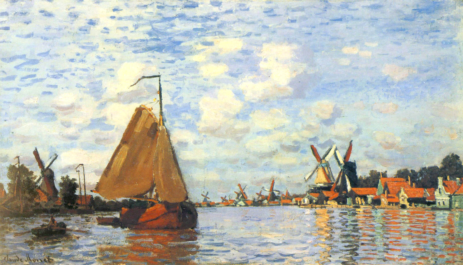 Zaan at Zaandam by Claude Monet